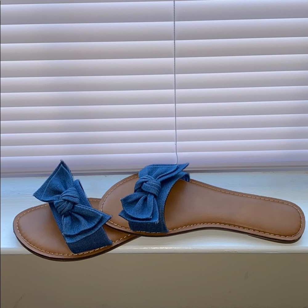 Denim Slides | Size 8 | Worn Once